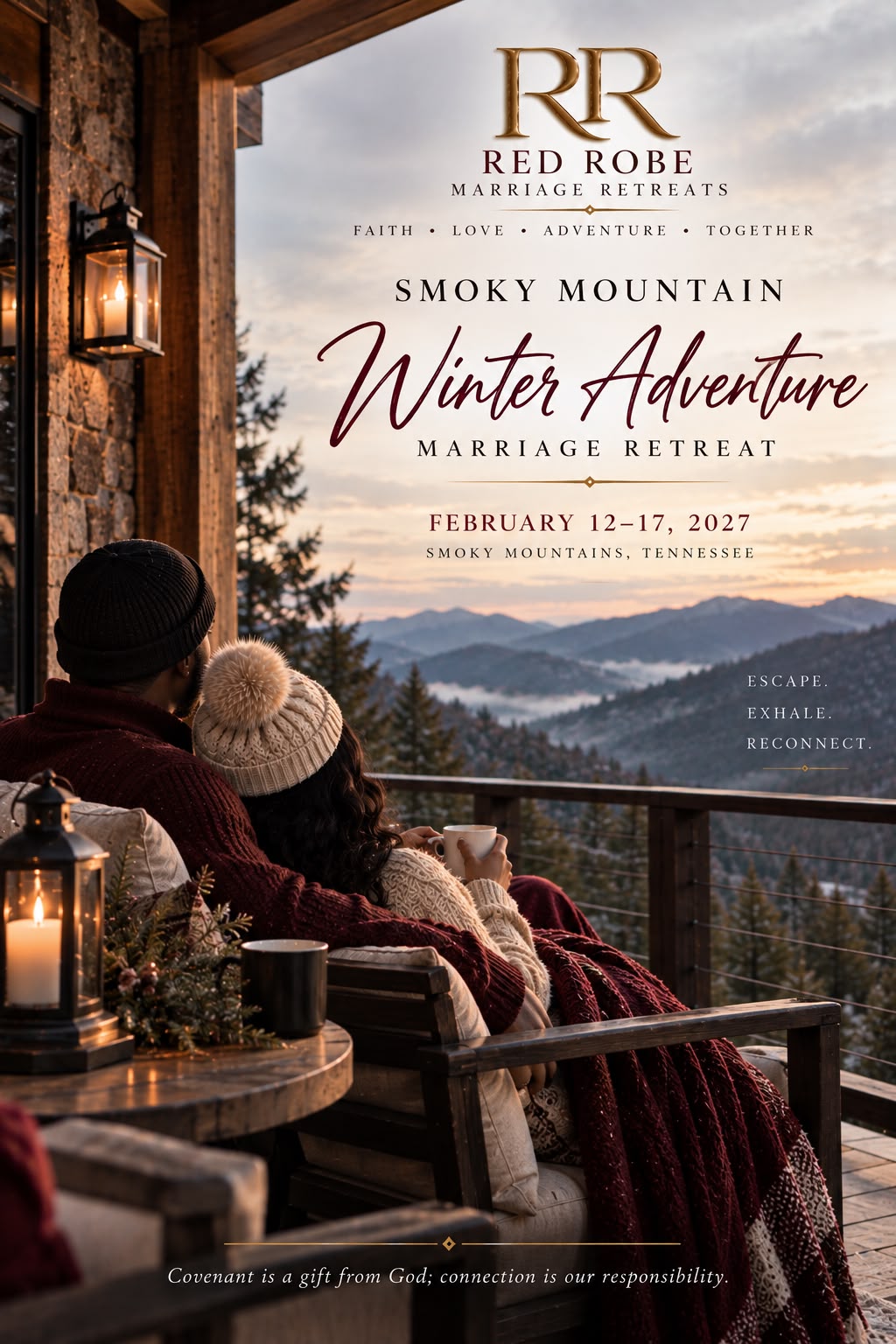 Smoky Mountain Winter Adventure Marriage Retreat (February12th - 17th 2027)